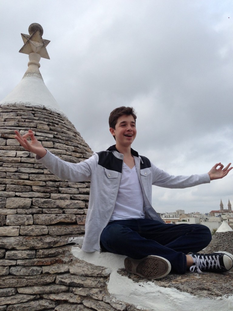 Michael sitting on a Trulo