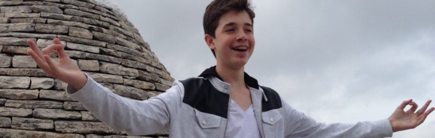 Michael sitting on a Trulo