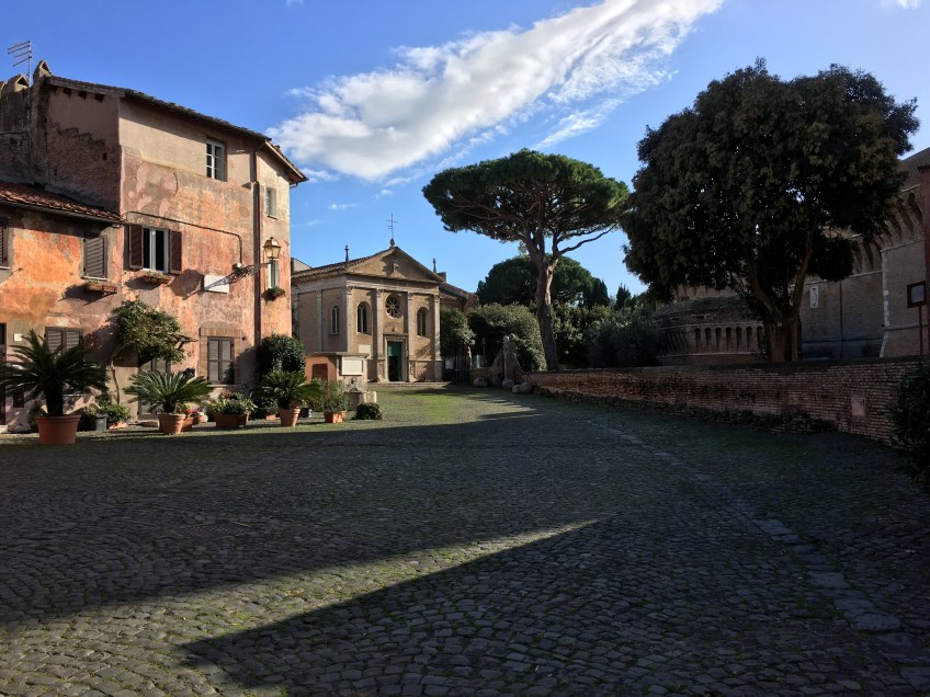 Looking toward Parrocchia Saint Aurea a Ostia Antica