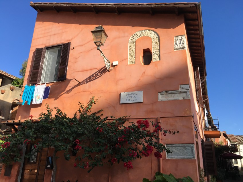 One of the buildings in the borgo