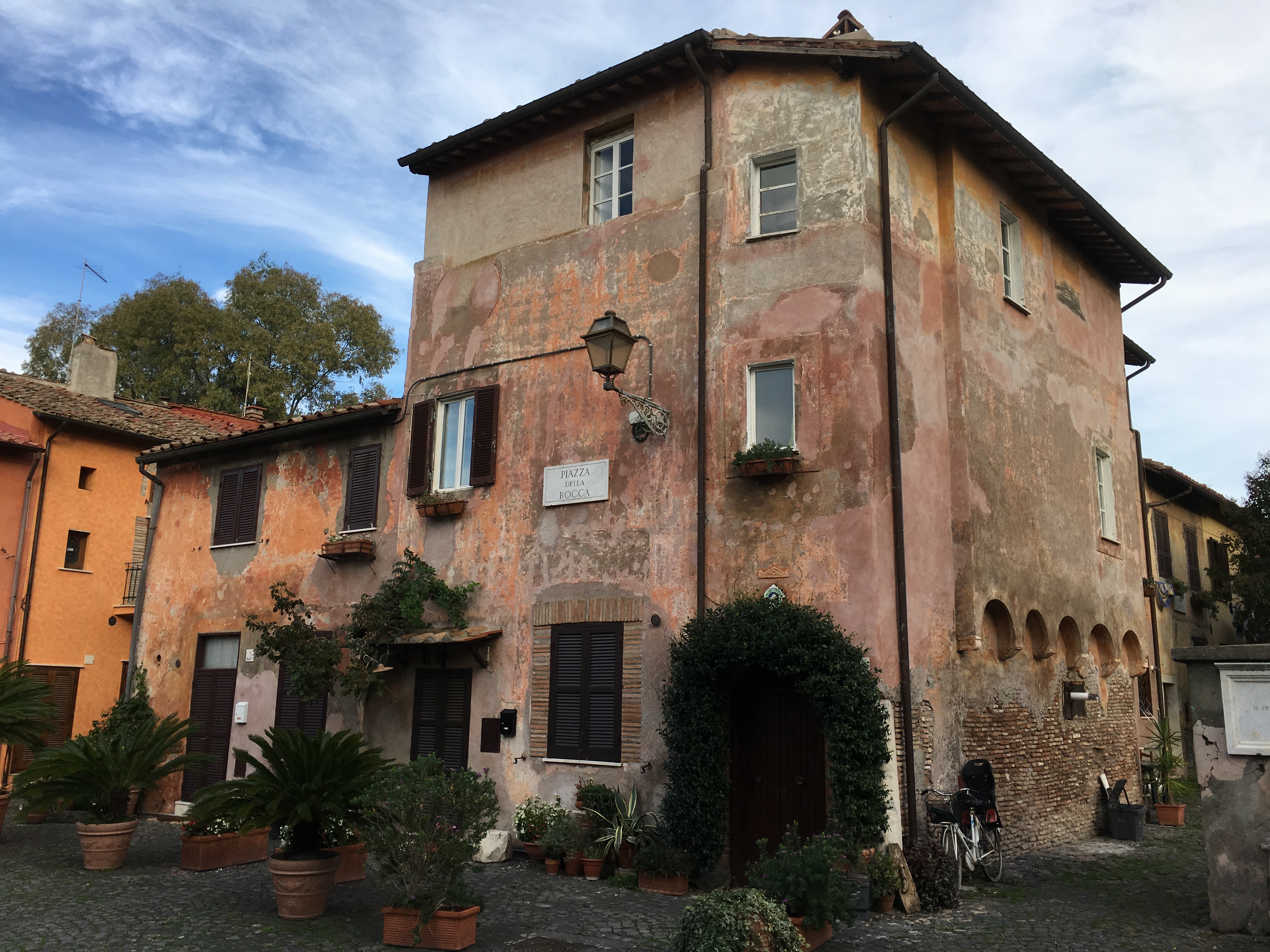 One of the buildings in the borgo