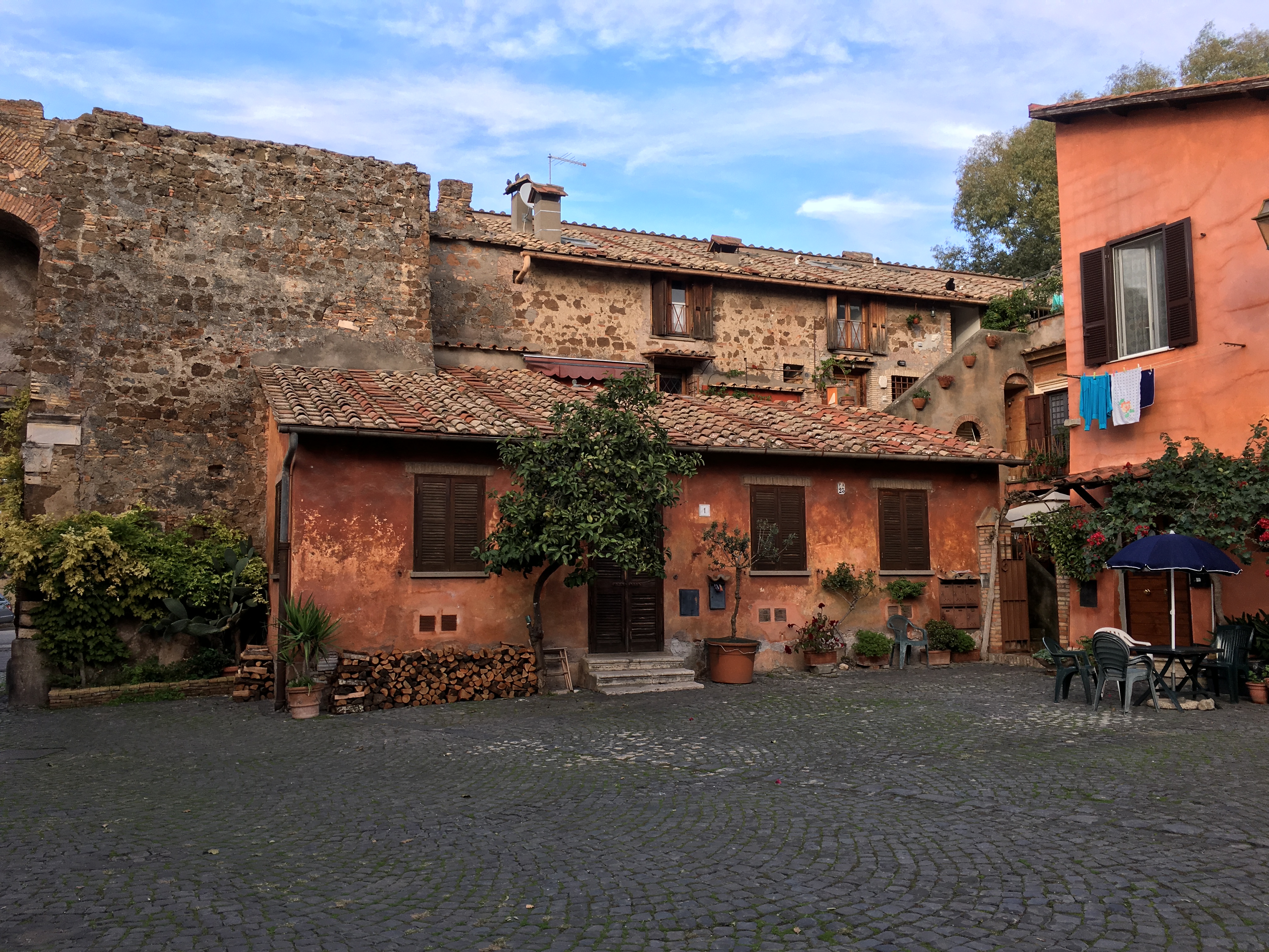 Our BnB was part of this wall