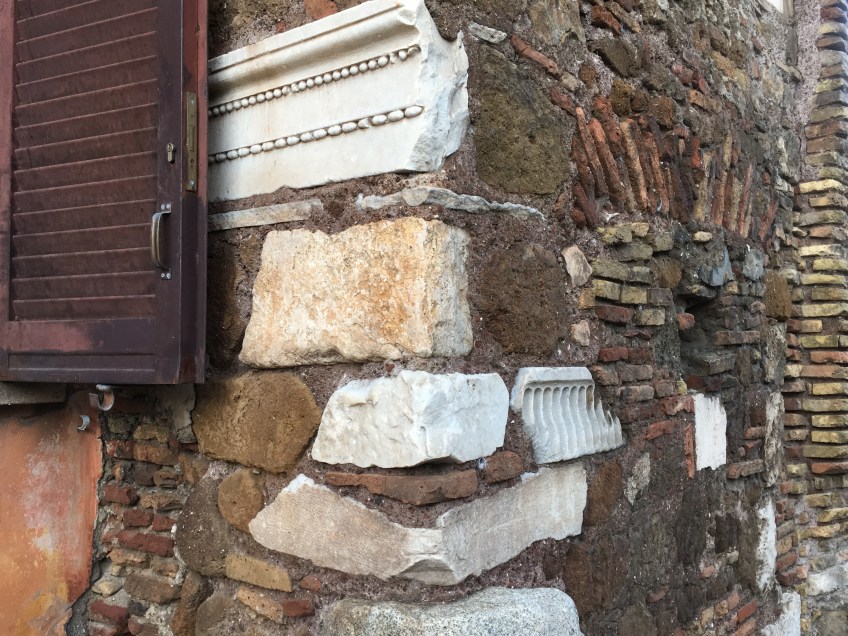 Reused marble from the ancient city of Ostia