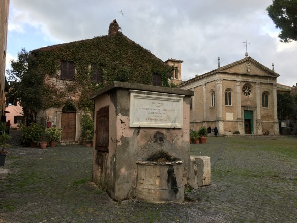 One of the many water fountains in the bongo