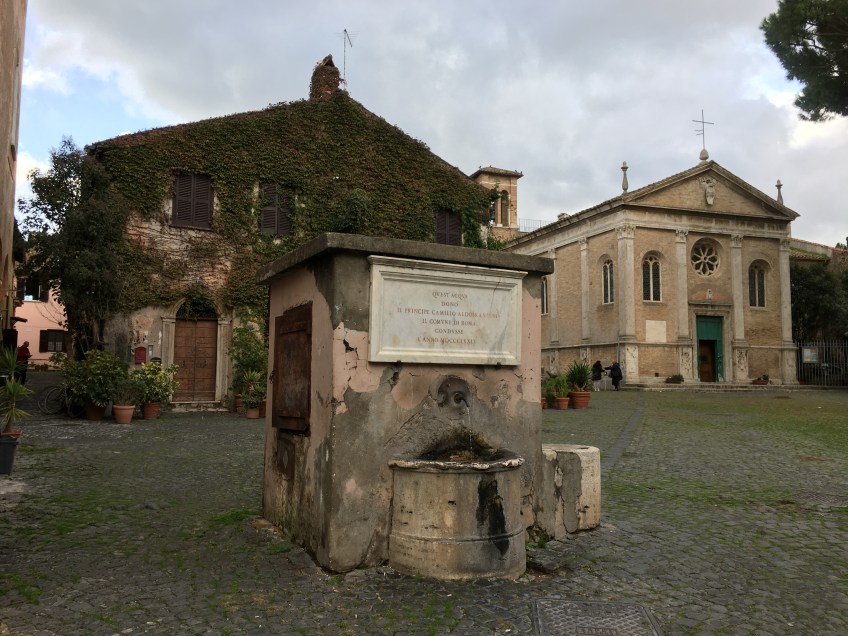 One of the many water fountains in the bongo